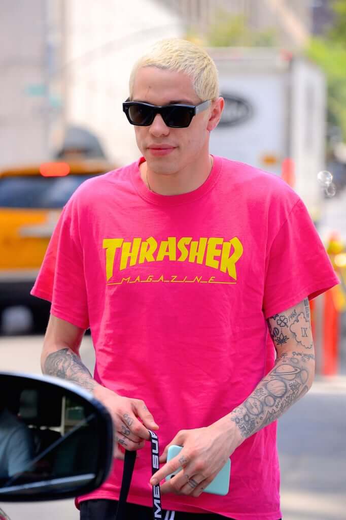 Pete Davidson wearing Thrasher