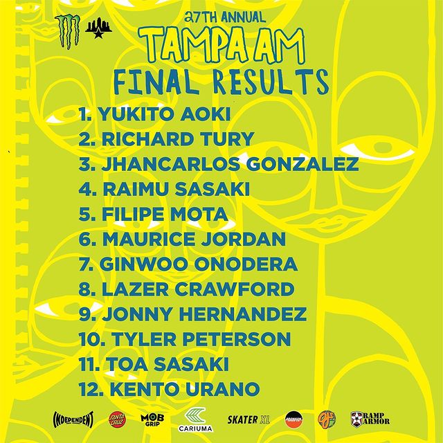 Tampa Am Final Results